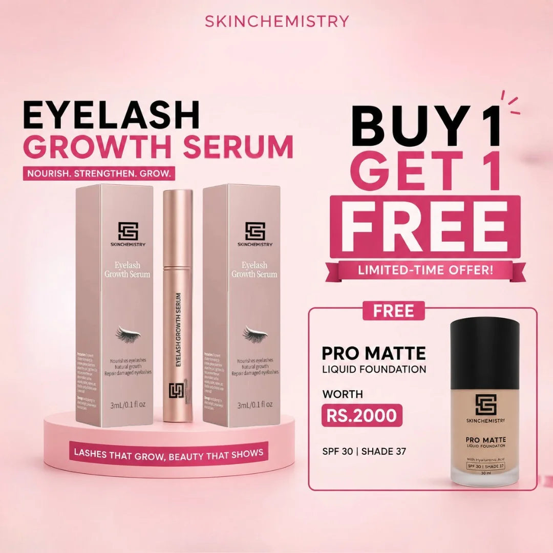 Eyelash Growth Serum + Free Matte Liquide Foundation