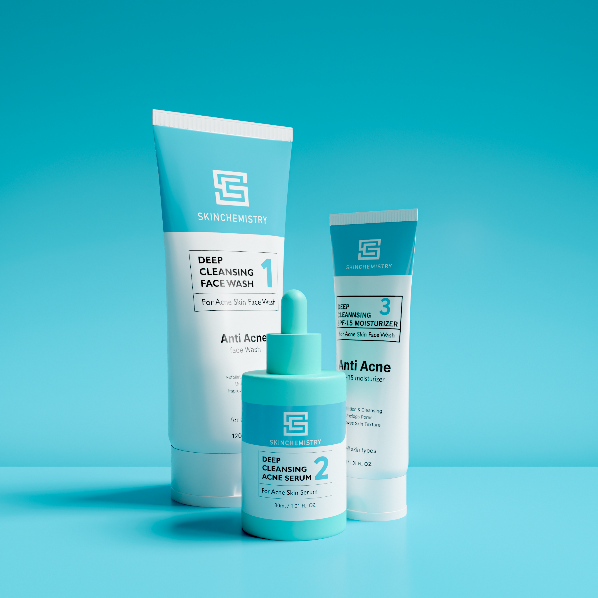 Acne Scar Removal Bundle With Free Vitamin C Serum